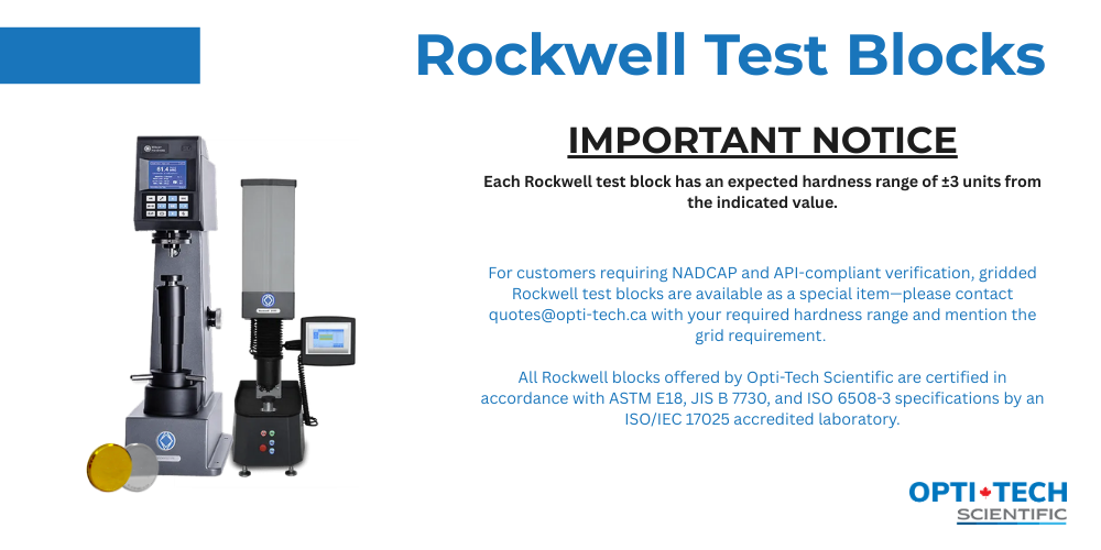 Rockwell Test Blocks